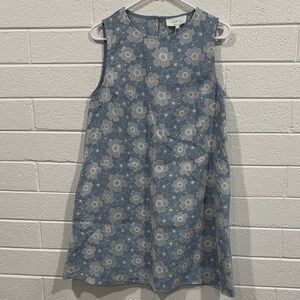 Women’s Elegant Blue Floral Lace Dress